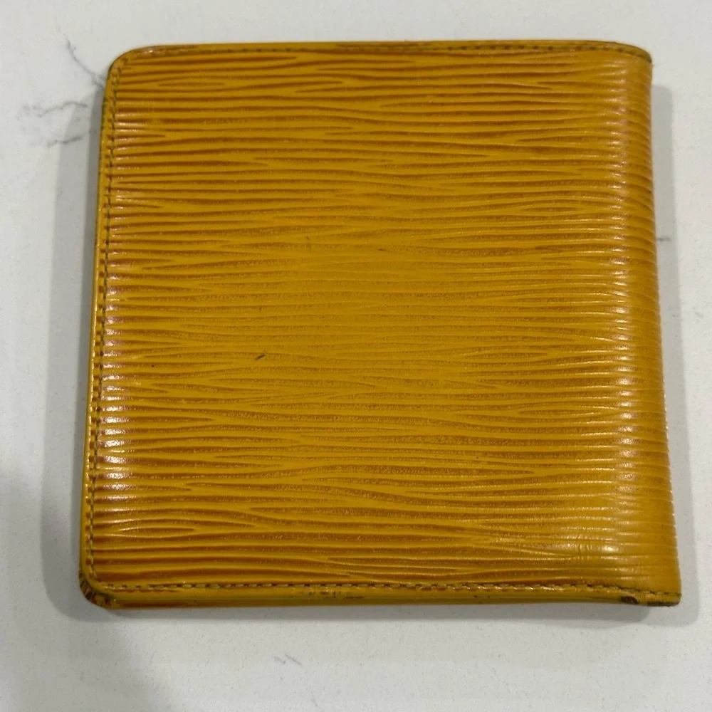 Louis Vuitton Rare Epi Yellow Leather Wallet
